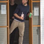 Jamie Dornan in a Beige Pants Was Seen Out in Adelaide