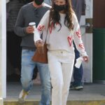 Jordana Brewster in a White Pants Was Seen Out with Her Boyfriend in Brentwood