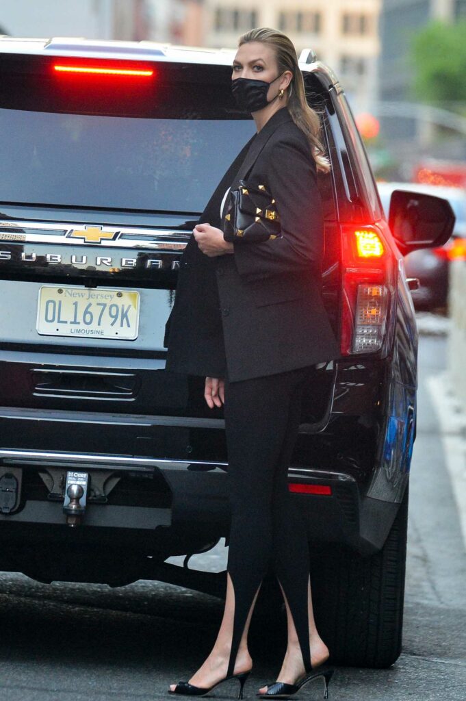 Karlie Kloss in a Black Blazer