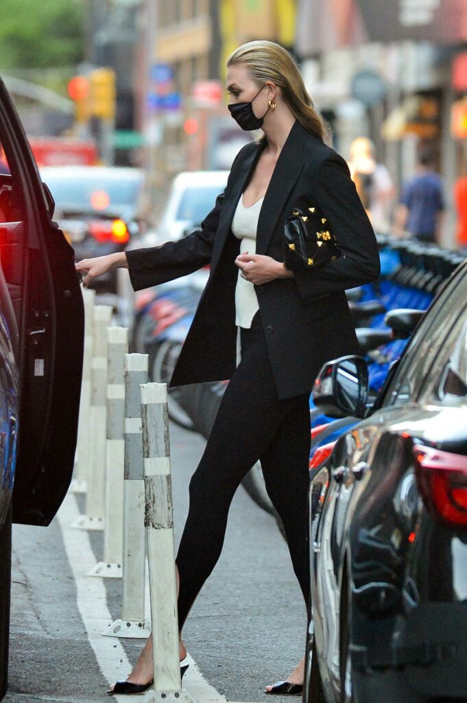 Karlie Kloss in a Black Blazer