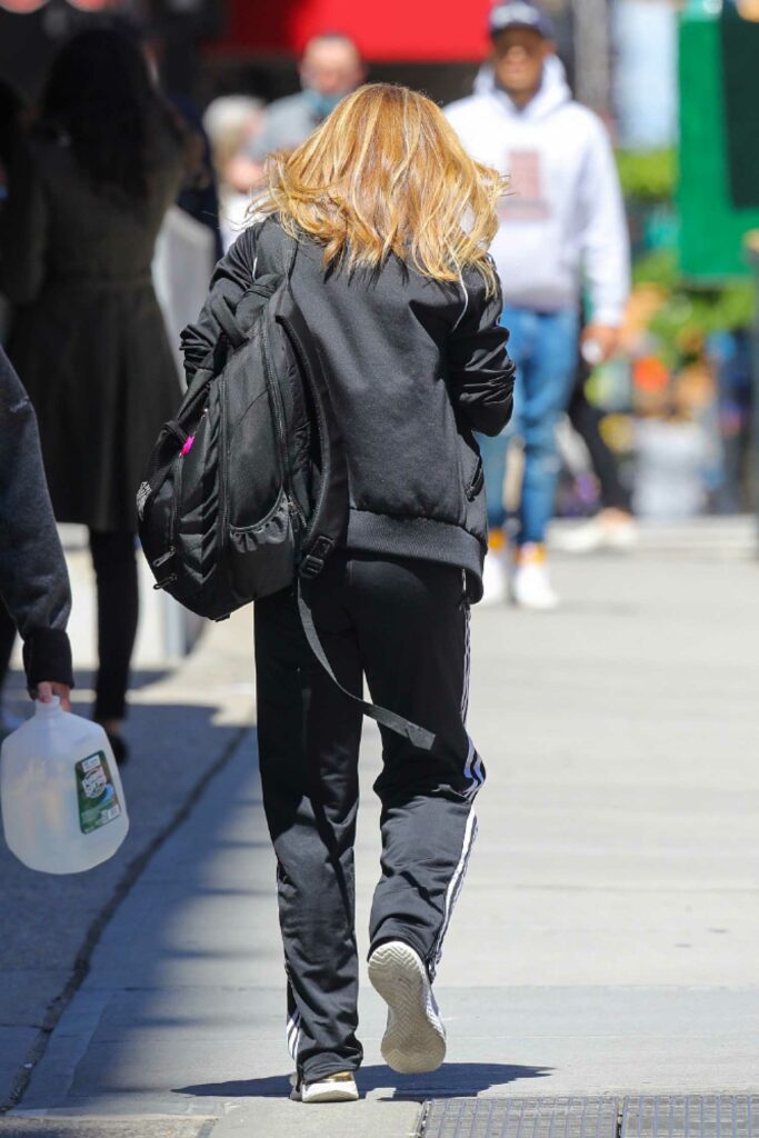 Kelly Ripa in a Black Adidas