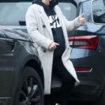 Kimberley Walsh in a Grey Coat Was Seen Out in London