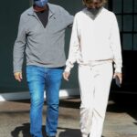 Lisa Rinna in a White Sweatsuit Was Seen Out with Her Husband Harry Hamlin in Los Angeles