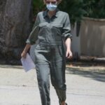 Michelle Pfeiffer in an Ollive Jumpsuit Was Seen Out in Brentwood