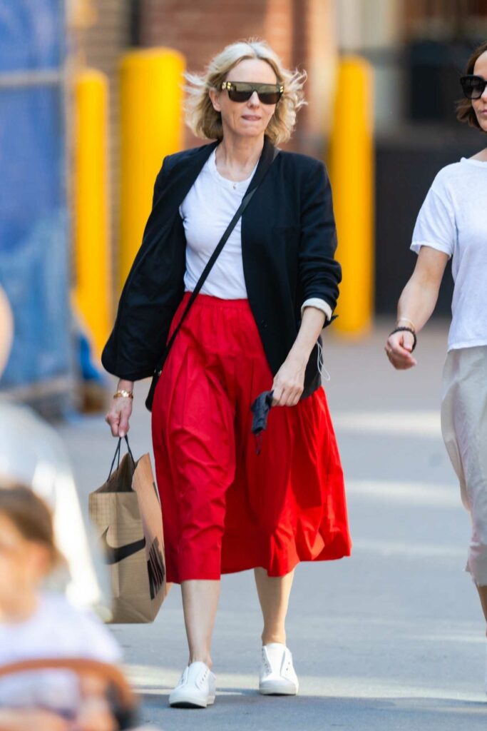 Naomi Watts in a Red Skirt