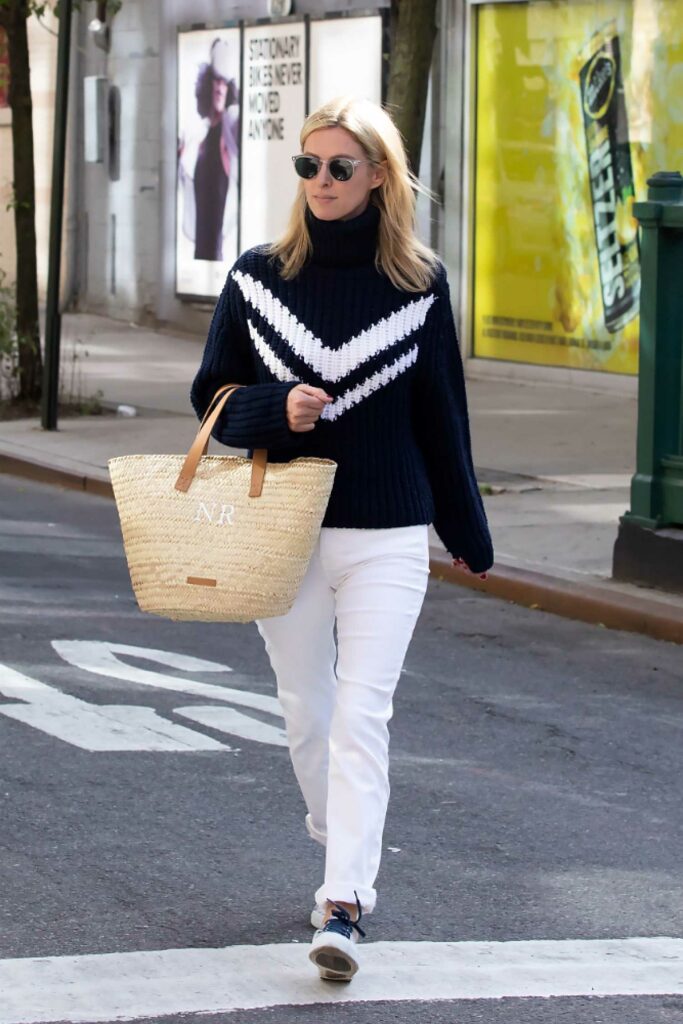 Nicky Hilton in a White Pants