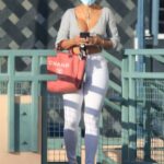 Nicole Murphy in a White Pants Was Seen Out in Beverly Hills