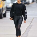 Sofia Boutella in a Black Sweatshirt Was Seen Out in Los Angeles