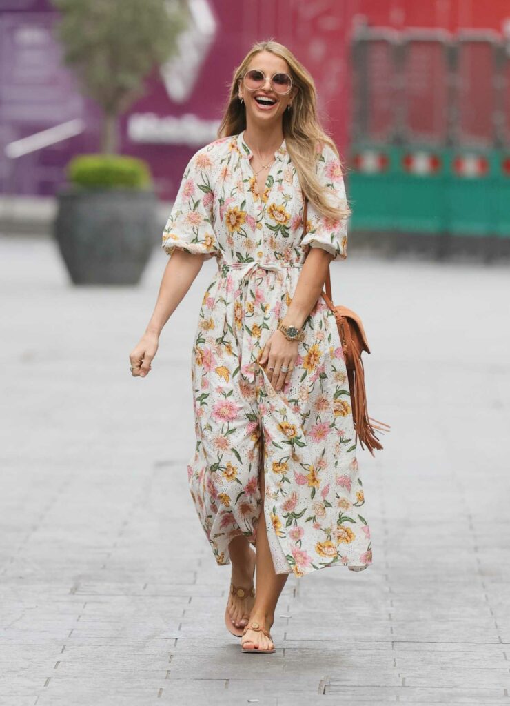 Vogue Williams in a Floral Dress