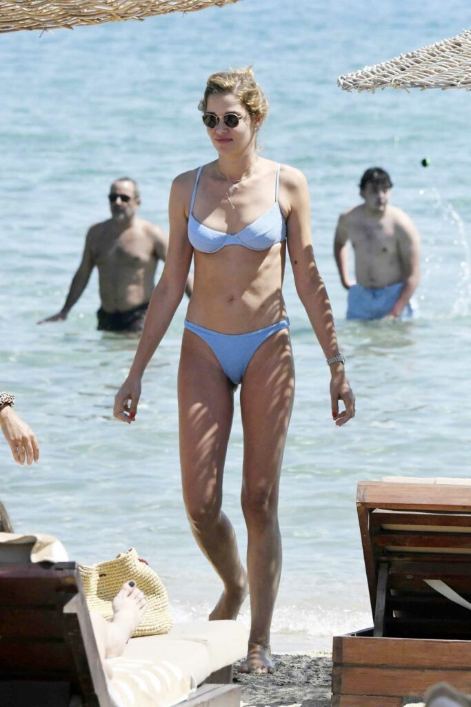 Ana Beatriz Barros in a Blue Bikini
