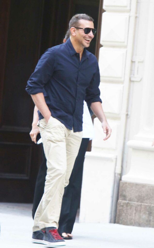 Bradley Cooper in a Blue Shirt