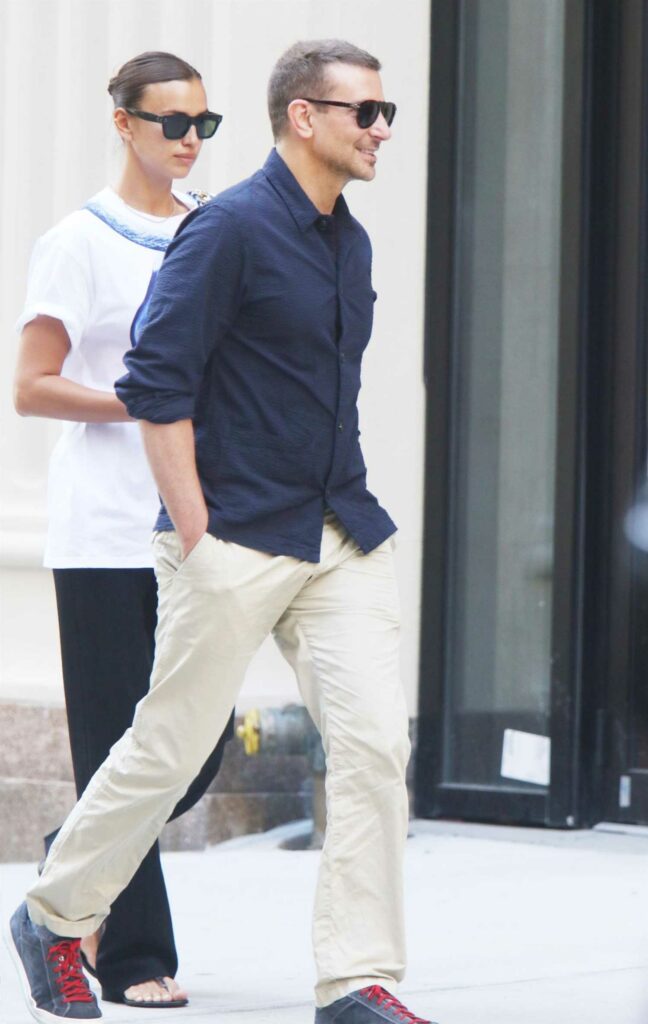 Bradley Cooper in a Blue Shirt