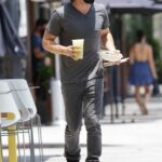 Ian Somerhalder in a Grey Tee Was Seen Out in Los Angeles 06/16/2021