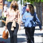 Laura Dern in a Black Protective Mask Was Seen Out with Her Daughter Jaya Harper in Brentwood
