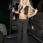 Saweetie in a Black Top Steps Out to a Party at the Highlight Room in Los Angeles