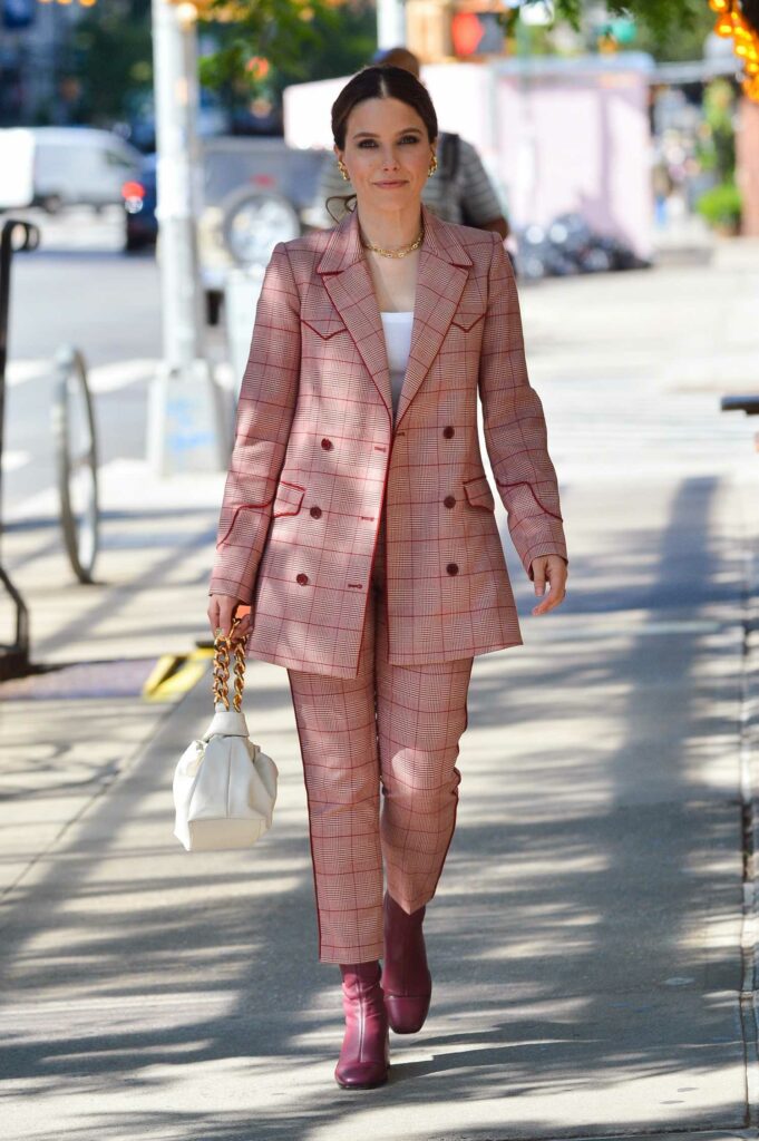 Sophia Bush in a Pink Pantsuit