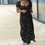 Vicky Pattison in a Black Dress Was Seen Out in Leeds