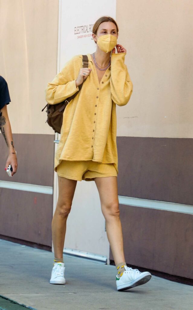 Whitney Port in a Yellow Outfit