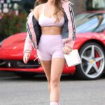 Zita Vass in a Pink Workout Ensemble Was Seen Out in Beverly Hills