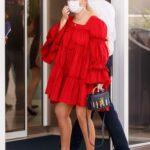 Abigail Breslin in a Red Dress Was Seen Out in Cannes