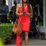 Issa Rae in a Red Dress Was Seen Out in West Hollywood
