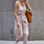 Kristen Taekman in a Pink Outfit Was Seen Out in the West Village in New York