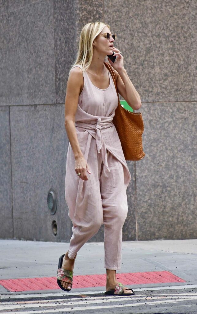 Kristen Taekman in a Pink Outfit