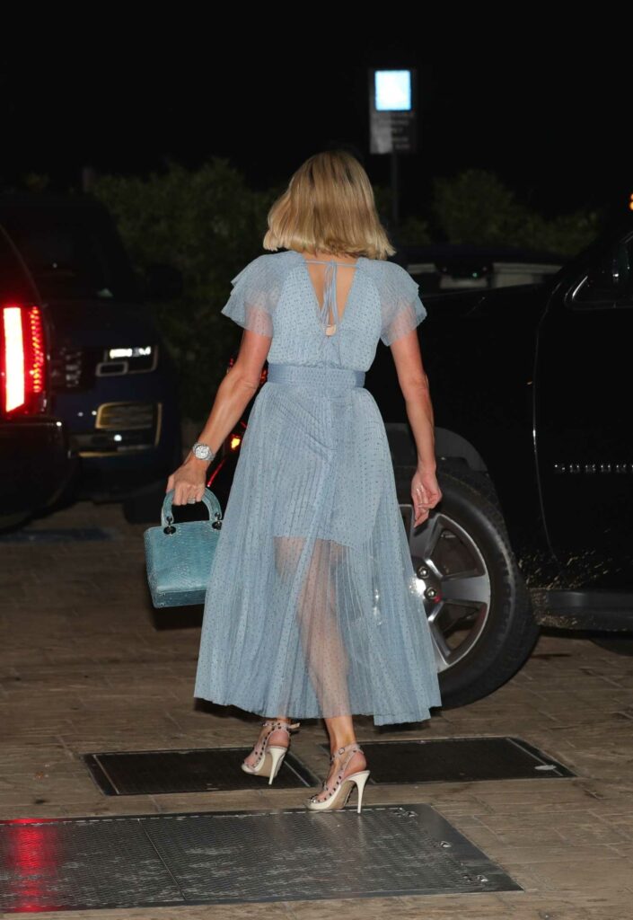 Paris Hilton in a Baby Blue Dress