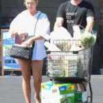 Stassi Schroeder in a White Shirt Was Seen on a Grocery Run in Los Feliz