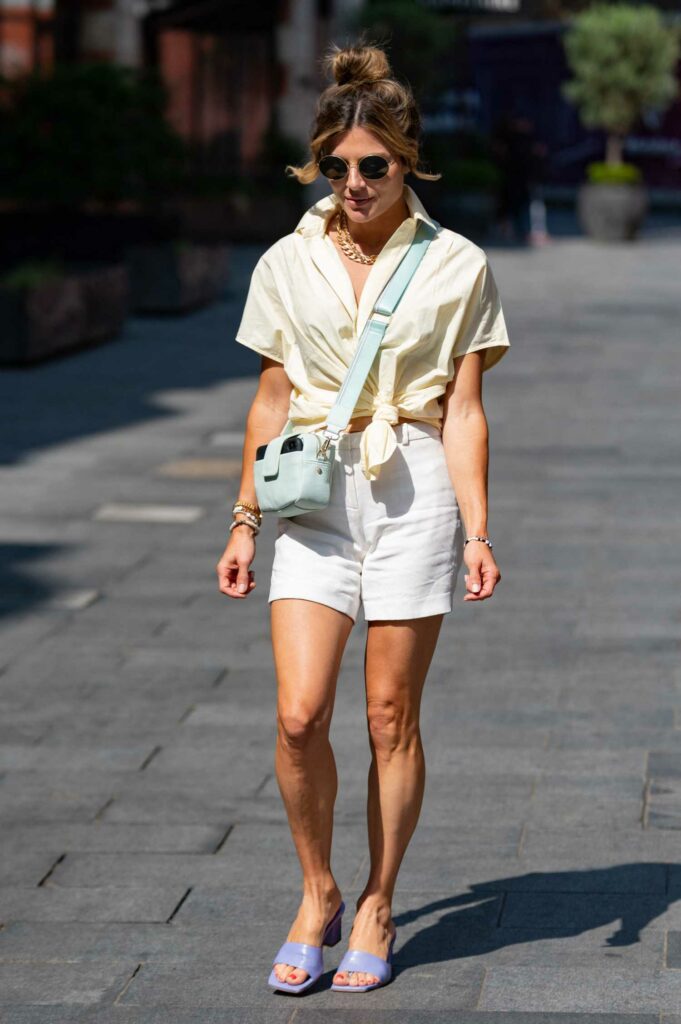 Zoe Hardman in a White Shorts