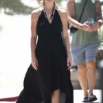 Ashley Greene in a Black Dress Was Seen on a Weekend Getaway to Newport Beach