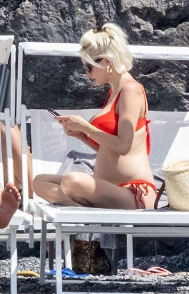 Caroline Vreeland in a Red Bikini