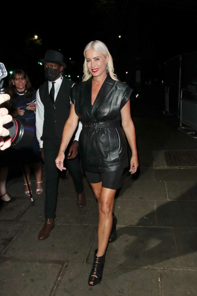 Denise Van Outen in a Black Outfit
