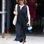 Ellie Kemper in a Black Dress Was Seen Out in New York
