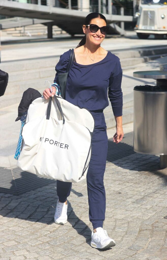 Kirsty Gallacher in a White Sneakers