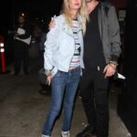 Tara Reid in a Grey Jacket Was Seen Out with Her Boyfriend Nathan Montpetit-Howard in Hollywood