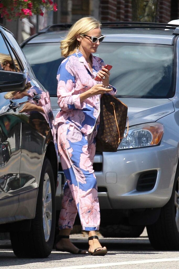 Diane Kruger in a Floral Suit