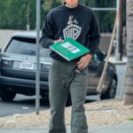 Jacob Elordi in a Black Sweatshirt Was Seen Out in Sherman Oaks