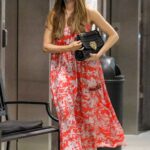 Sofia Vergara in a Red Floral Dress Was Seen Out in Century City