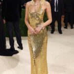 Vittoria Ceretti Attends 2021 Met Gala In America: A Lexicon of Fashion at Metropolitan Museum of Art in New York City