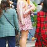 Busy Philipps in a Pink Mini Dress Was Seen Out in New York