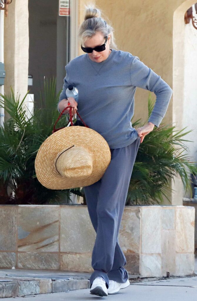 Kim Basinger in a Grey Sweatshirt