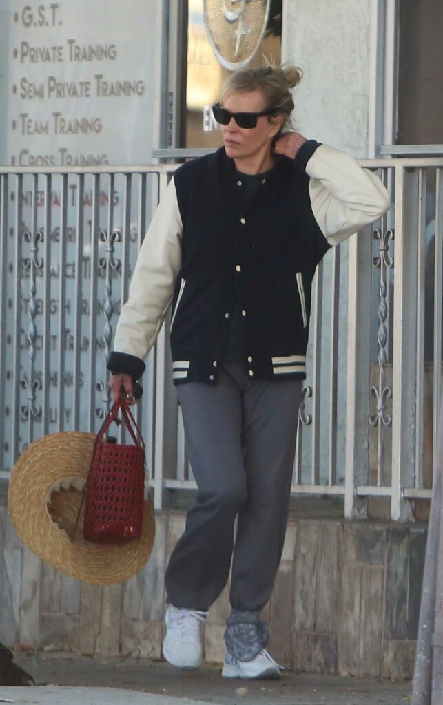 Kim Basinger in a Grey Track Pants