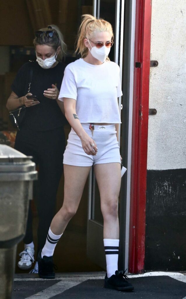 Kristen Stewart in a White Tee
