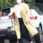Lily Kershaw in a Yellow Trench Coat Was Seen Out in Los Feliz