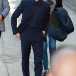 Rami Malek in a Blue Suit Leaves Jimmy Kimmel Live!’ in Los Angeles