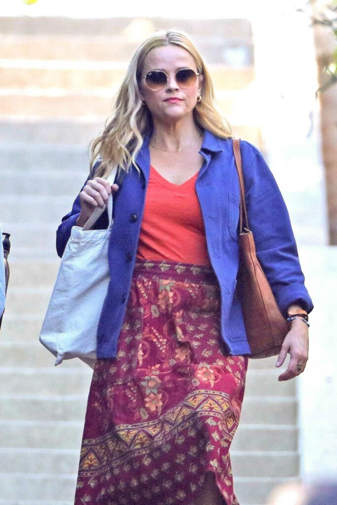 Reese Witherspoon in a Purple Blazer