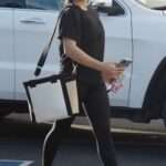 Sunisa Lee in a White Sneakers Arrives for Rehearsal at DWTS Studio in Los Angeles