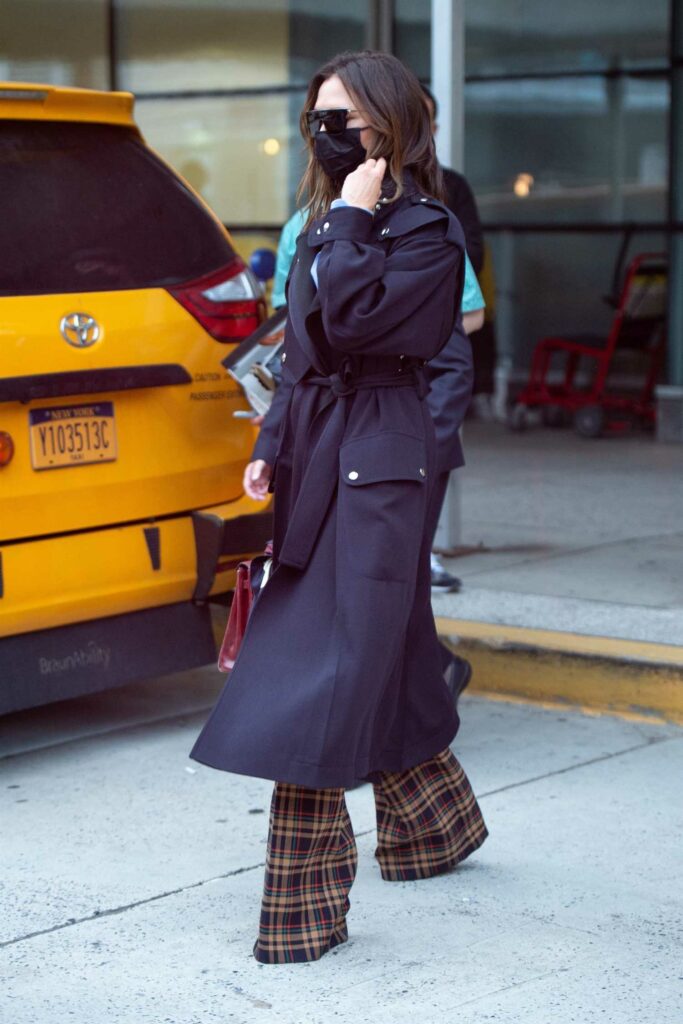 Victoria Beckham in a Black Coat