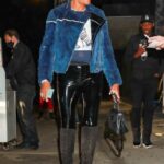 Vivica A. Fox in a Blue Jacket Steps Out for Dinner at Craig’s in West Hollywood